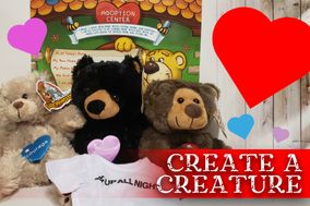 Black stuffed bear. Create a Creature