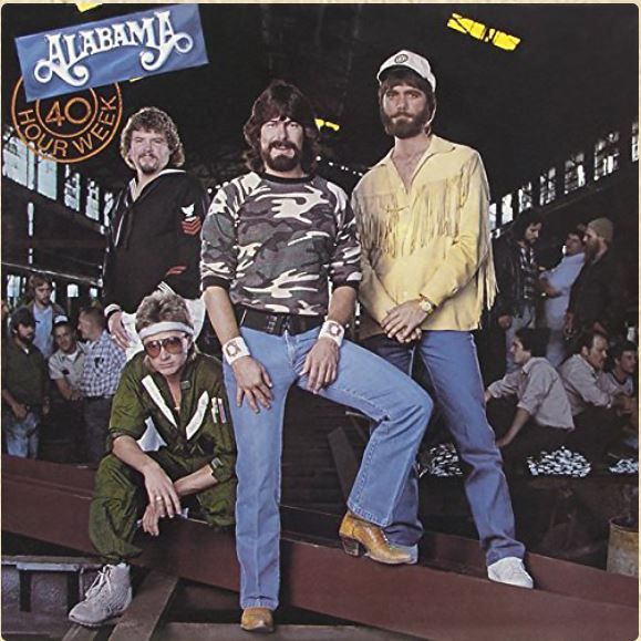 40 Hour Week album cover featuring members of Alabama
