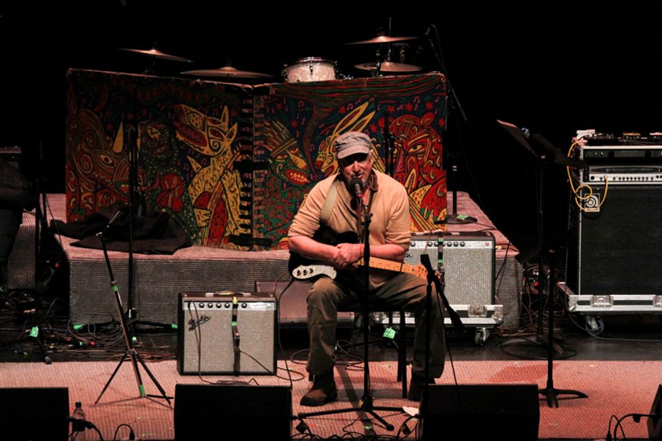 Greg Brown performing at the WVU Creative Arts Center