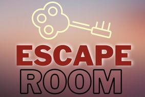 Escape Room with a line drawing of a key