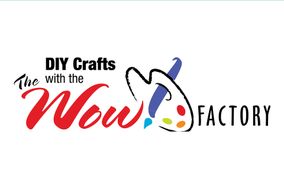 DIY crafts with the Wow Factory with a paint brush and palette