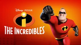Disney Pixar The Incredibles with Mr. Incredible shaking is fist while running