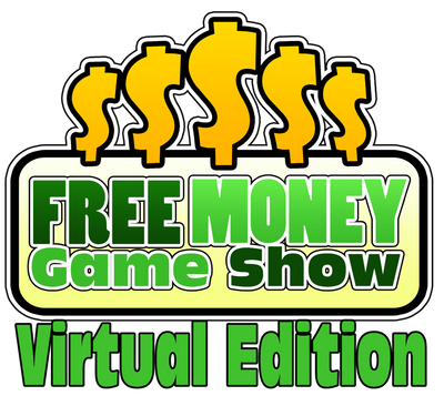 Free Money Game Show Virtual Edition logo with dollar signs
