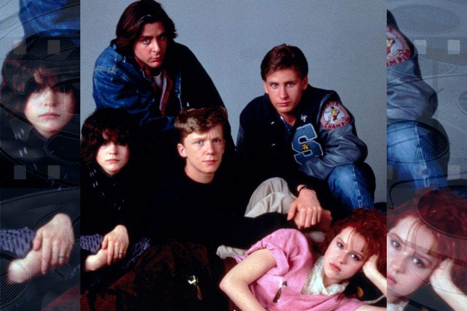 The cast of the film "The Breakfast Club."