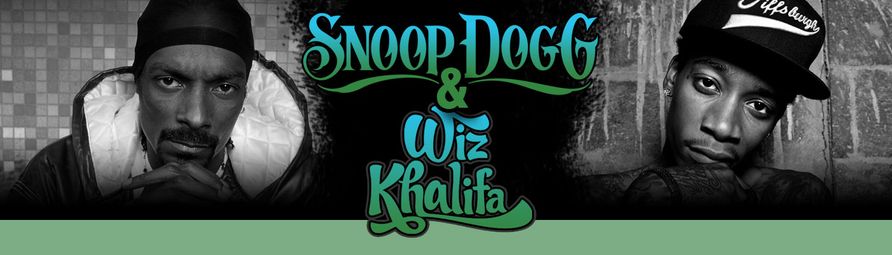 Snoop Doog and Wiz Khalifa photo and art used to promote the 2011 concert