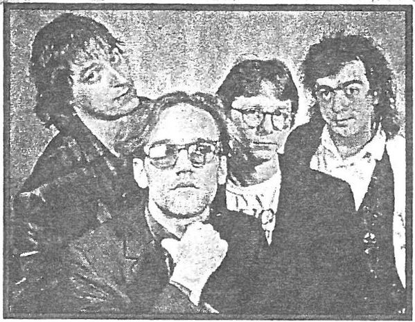 R.E.M publicity photo circa 1989. From left to right: Peter Buck, Michael Stipe, Mike Mills and Bill Berry