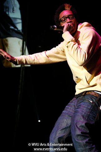 Wiz Khalifa performing at the WVU Coliseum in 2011