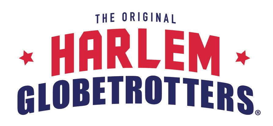 The Original Harlem Globetrotters red and blue logo mark