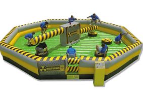 Meltdown inflatable obstacle course