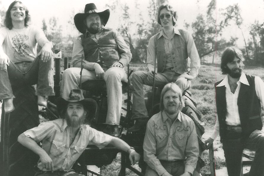 members of The Charlie Daniels Band circa 1975