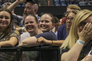 Fans at the Avett Brother concert at the WVU Coliseum. Photo by Julia Hillman.