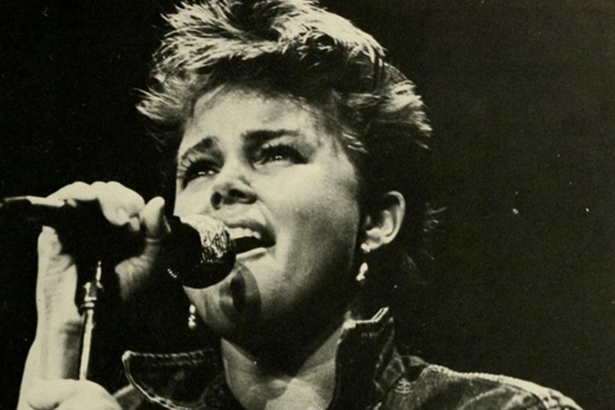 Belinda Carlisle performs at the Coliseum in 1982
