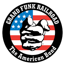 Grand Funk Railroad The  American Band with American Flag art and finger pointing outward