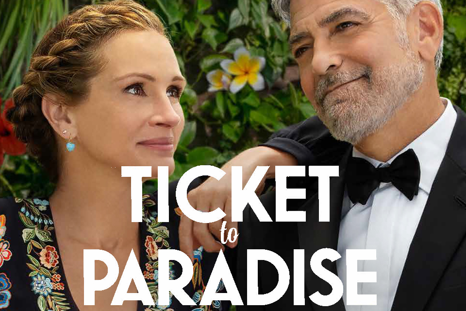 Julia Roberts and George Clooney in the film Ticket to Paradise