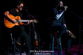 Rick Springfield performs at the WVU Creative Arts Center. Photo by Logan McMasters.