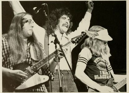 Members of the Henry Paul Band on stage at the Coliseum in 1980.