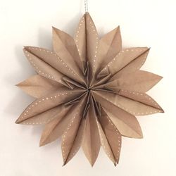 3D paper snowflake craft