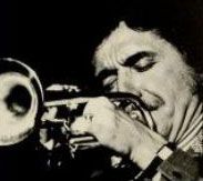 Close up photo of Doc Severinsen playing trumpet from the 1977 Monticola
