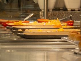 Food Serving Line with tater tots