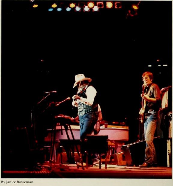 Charlie Daniels on stage at the Coliseum in 1985