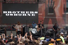 Brothers Osborne performing at FallFest 2018. Photo by David Ryan.