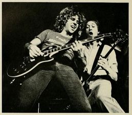 Sammy Hagar and a member of his band performing at the Coliseum in 1979. From the Monticola.