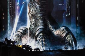 Godzilla's giant foot as depicted in the 1998 film