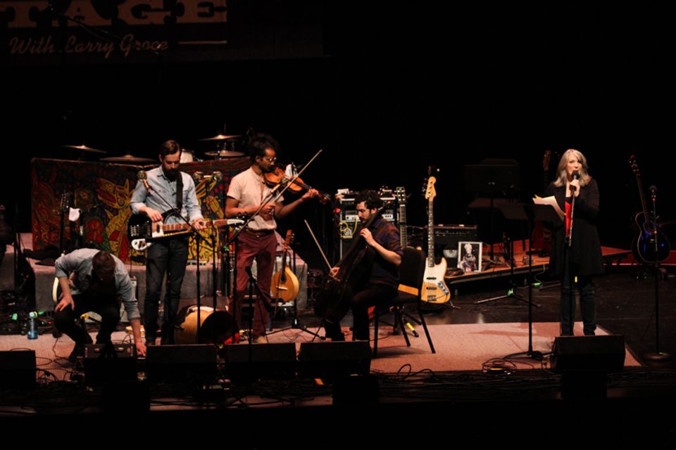Darlingside performing at the WVU Creative Arts Center