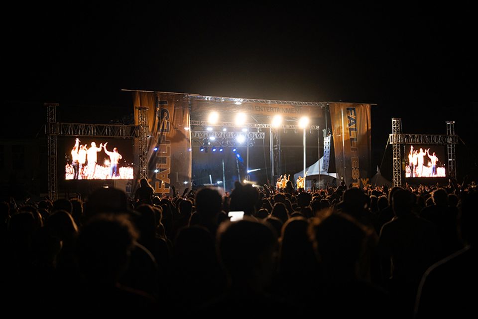 Flo Rida performs during FallFest 2023. Photo by David Ryan.