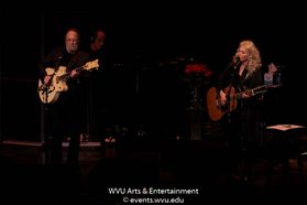 Stephen Stills and Judy Collins performing at the WVU Creative Arts Center. Photo by Logan McMasters.