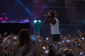 Lil Yachty performing at FallFest 2018. Photo by David Ryan.