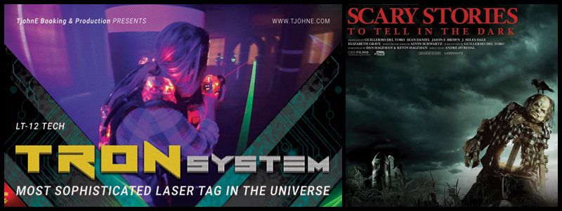TRON Laser Tag and Movie: Scary Stories to Tell in the Dark