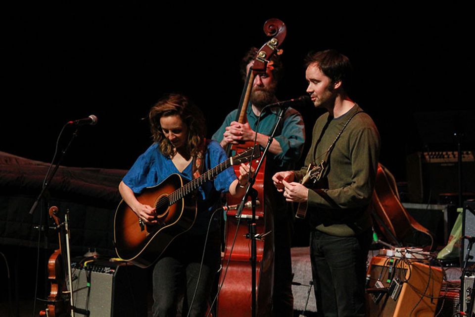 Mandolin Orange performing at the WVU Creative Arts Center. Photo by Graeson Baker.