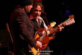 John Oates performs on Mountain Stage. Photo by Logan McMasters.
