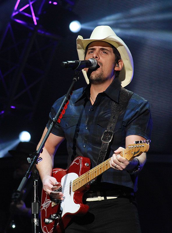 Brad Paisley on stage in 2015